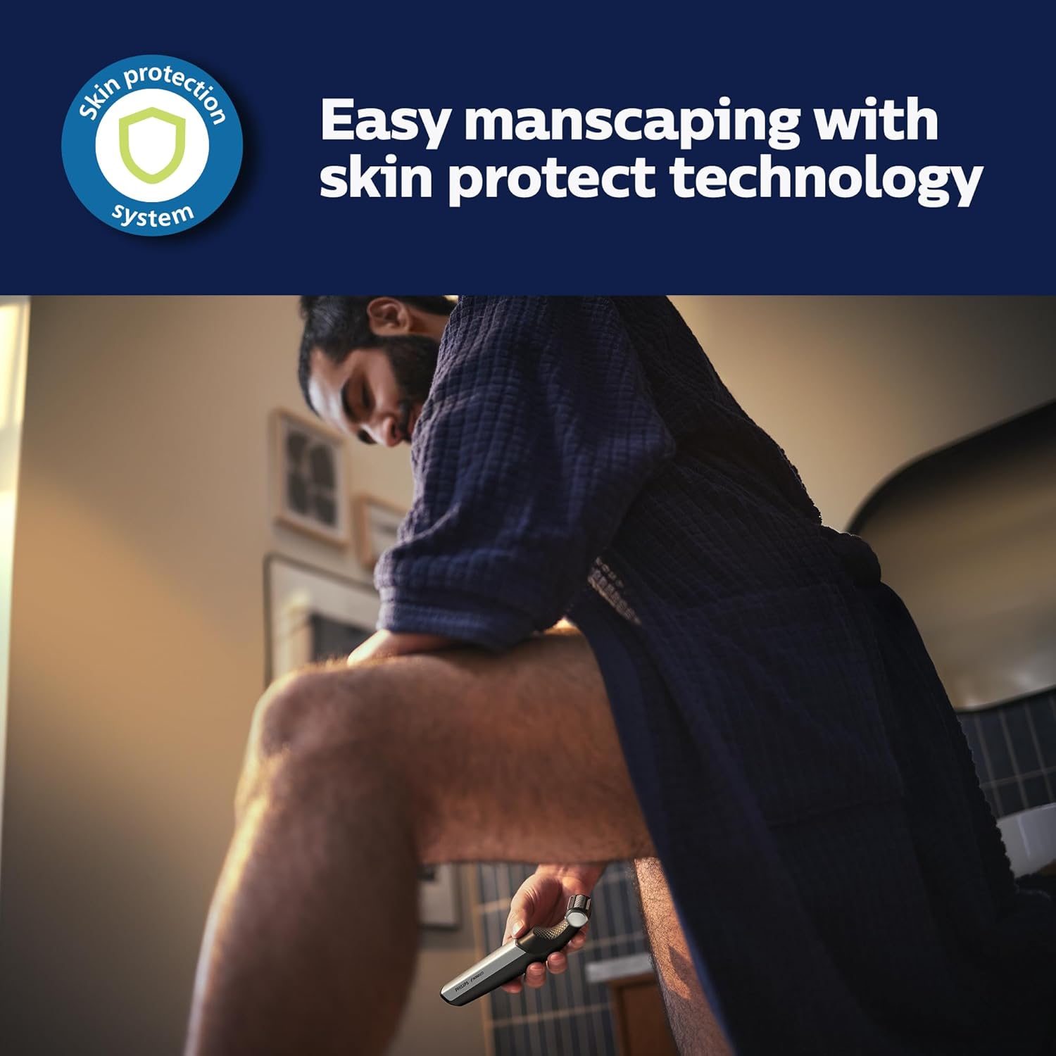 Philips Bodygroom Series 5000, Showerproof Groin And Body Trimmer, Close And Comfortable Shave, Complete Body Grooming Including Back, 60 Min. Runtime, Model Bg5025/40 : Beauty & Personal Care