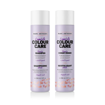 Marc Anthony Purple Shampoo And Conditioner Gift Set - Anti-Brass Violet Pigments, Quinoa, Grapeseed Oil For Blonde & Silver Hair