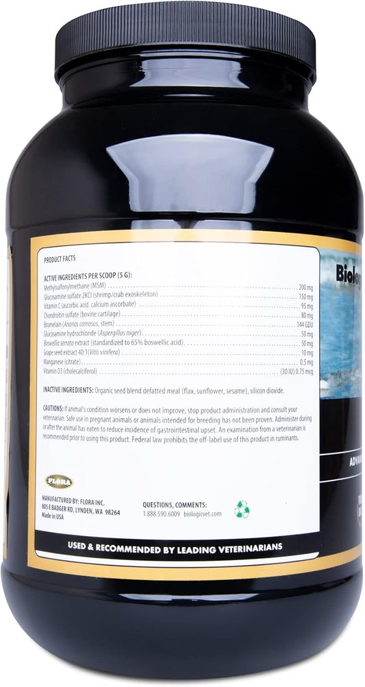 Biojoint Advanced Joint Mobility Support, Advanced Hip, Joint, Cartilage & Connective Tissue Support, 106-Day Supply For 60-Lb. Animal, 3.5-Lb. Powder