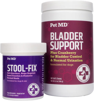 Pet Md Bladder Support Chews & Pet Md Stool Fix