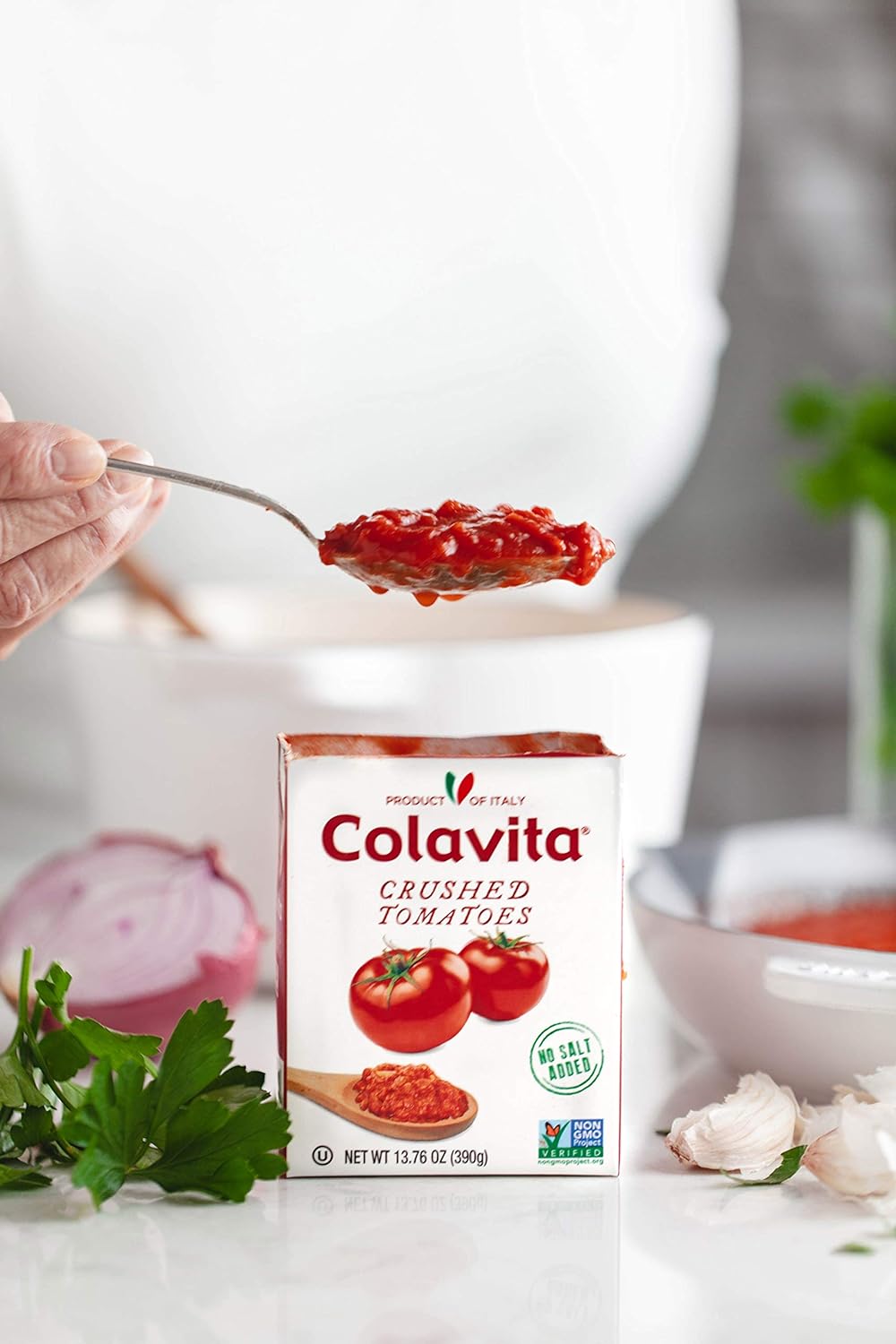 Colavita Italian Crushed Tomatoes, Recart Box, 13.76 Ounce : Grocery & Gourmet Food