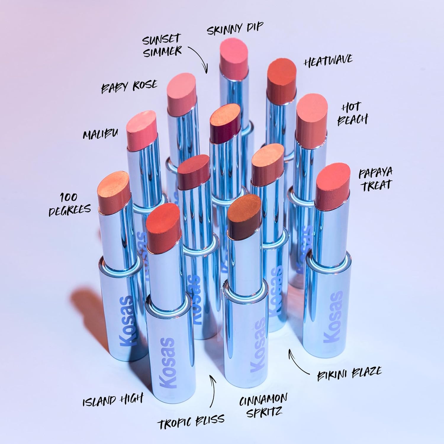 Kosas Wet Stick Moisturizing Shiny Sheer Lipstick With Ceramides, Hyaluronic Acid, Peptides And Mango Butter - Soothes, Softens, And Moisturizes Lips – Hot Beach : Beauty & Personal Care