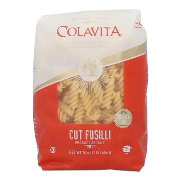 Colavita Pasta - Cut Fusilli, 1 Pound - Pack of 20