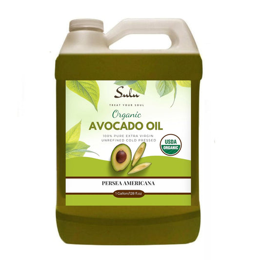 Usda Certified Organic Cold Pressed Unrefined Raw Avocado Oil - 1 Gallon/128 Fl.Oz