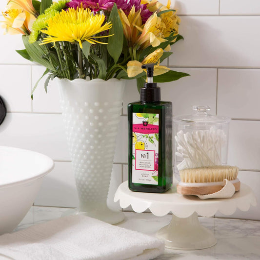 Liquid Soap, Shea Butter Enriched (12 Oz), No. 3 - Pepe Rose, Lavender & Vanilla Bean