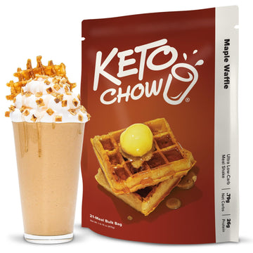 Keto Chow Snickerdoodle | Keto Meal Replacement Shake Powder | Nutritionally Complete Keto Food | Low Carb Keto Meals | Delicious Easy Meal Substitute Drink | Protein Rich You Choose The Fat| 21 Meal