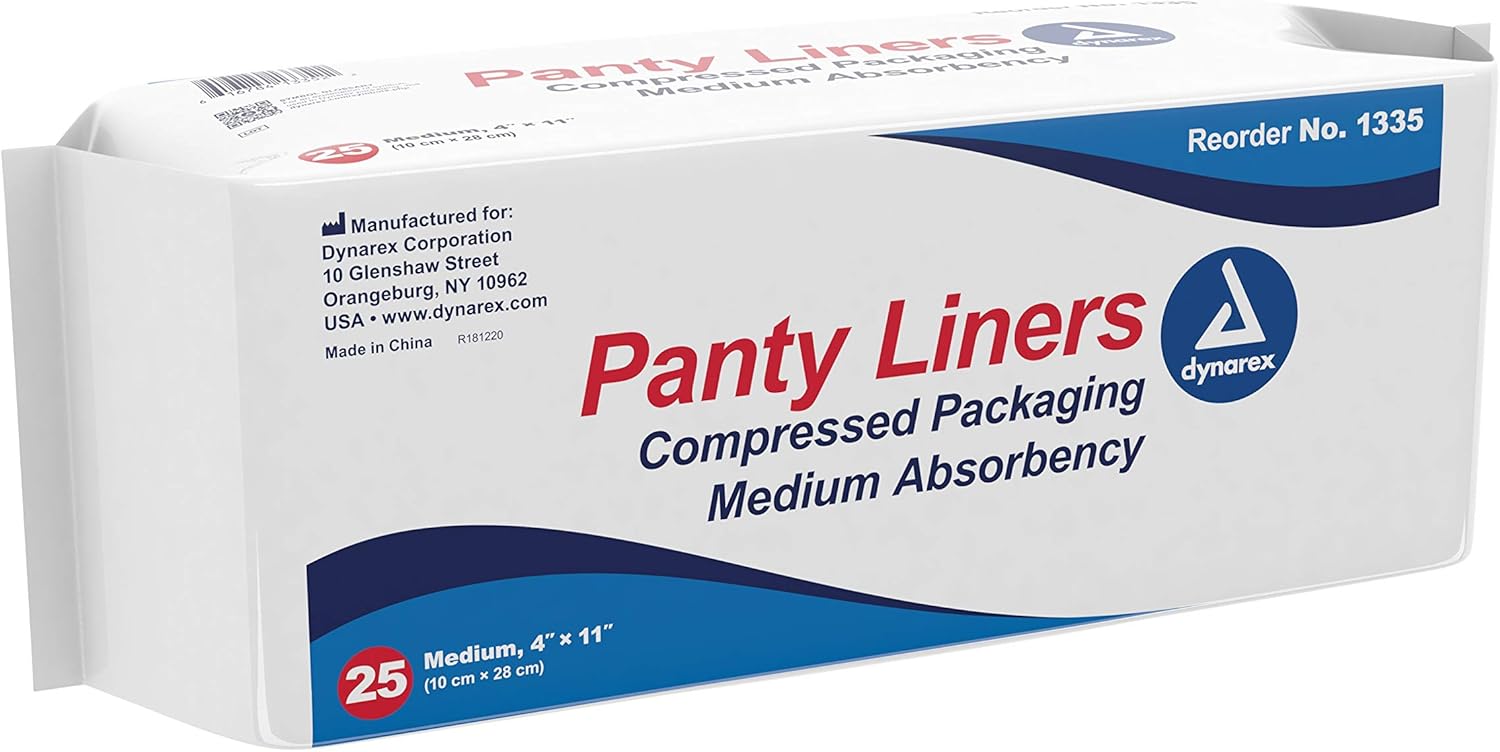 Incontinence Pant Liner 4" X 11" Bag 25