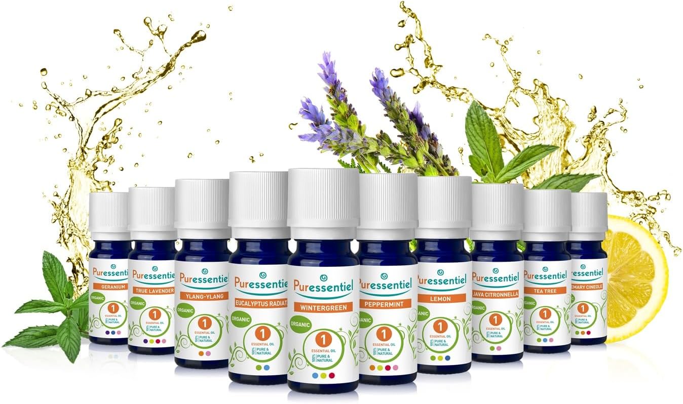 Puressentiel Organic Lemon Essential Oil 10ml - 100 % Pure & Natural, Vegan - Aromatherapy - Diffusion, Inhalation, Massage, Bath – Fresh & Fruity scented oil - Undiluted, assured traceability, pack of 1 : Amazon.co.uk: Health & Personal Care