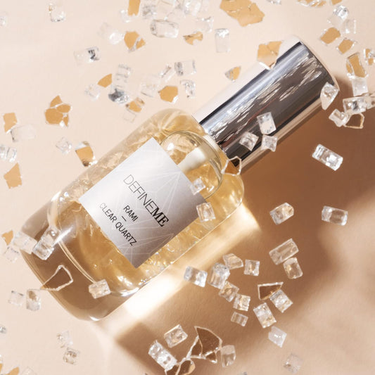 Rose Quartz Crystal Infused Natural Perfume Mist, Floret Scent, 0.95 Fl Oz, Award Winner 2024 Universal Beauty Awards