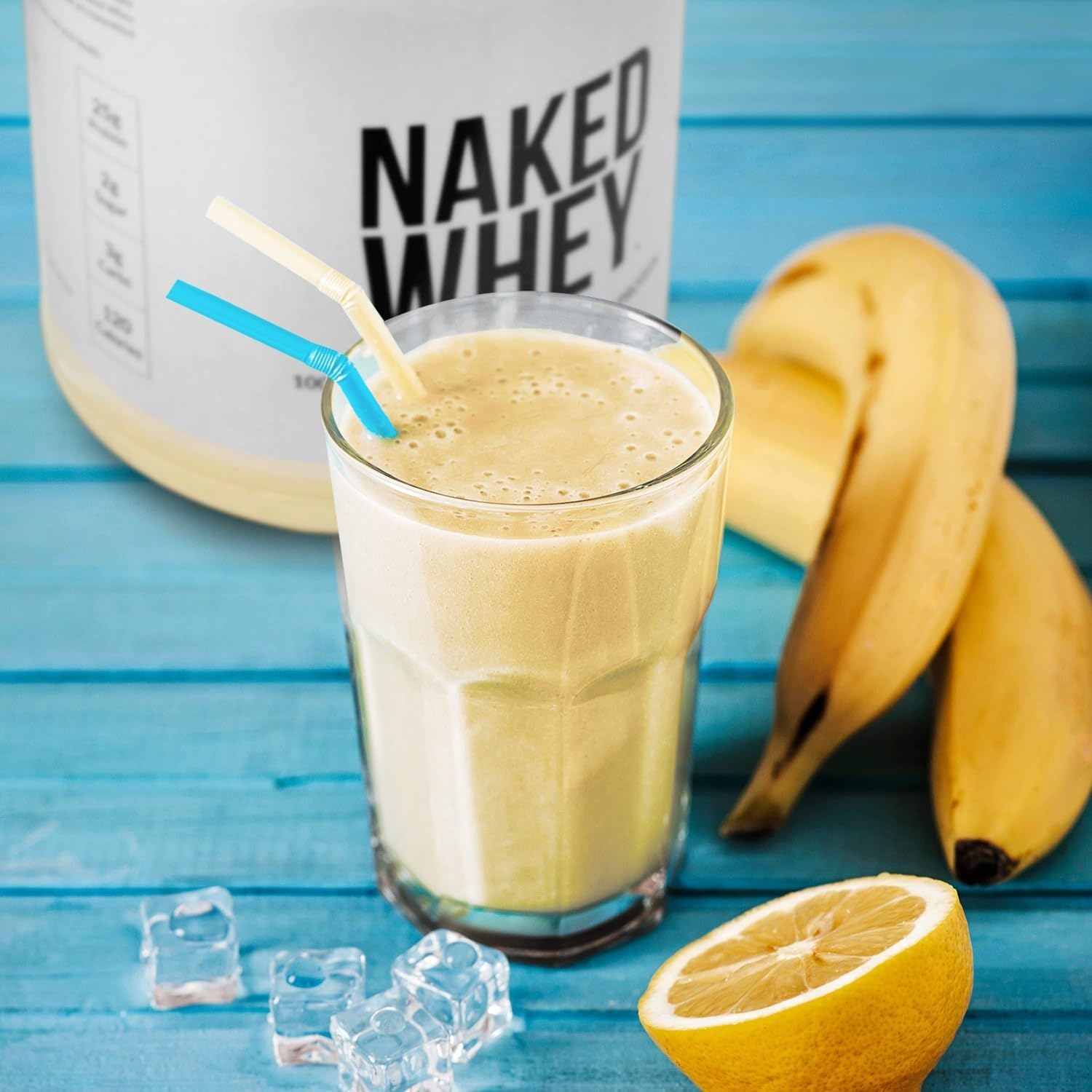 NAKED Whey Vanilla Protein Powder - Only 3 Ingredients - Grass Fed Whey Protein Powder, Vanilla Flavor, and Organic Coconut Sugar, No GMO, No Soy, and Gluten Free - 24 Servings : Health & Household