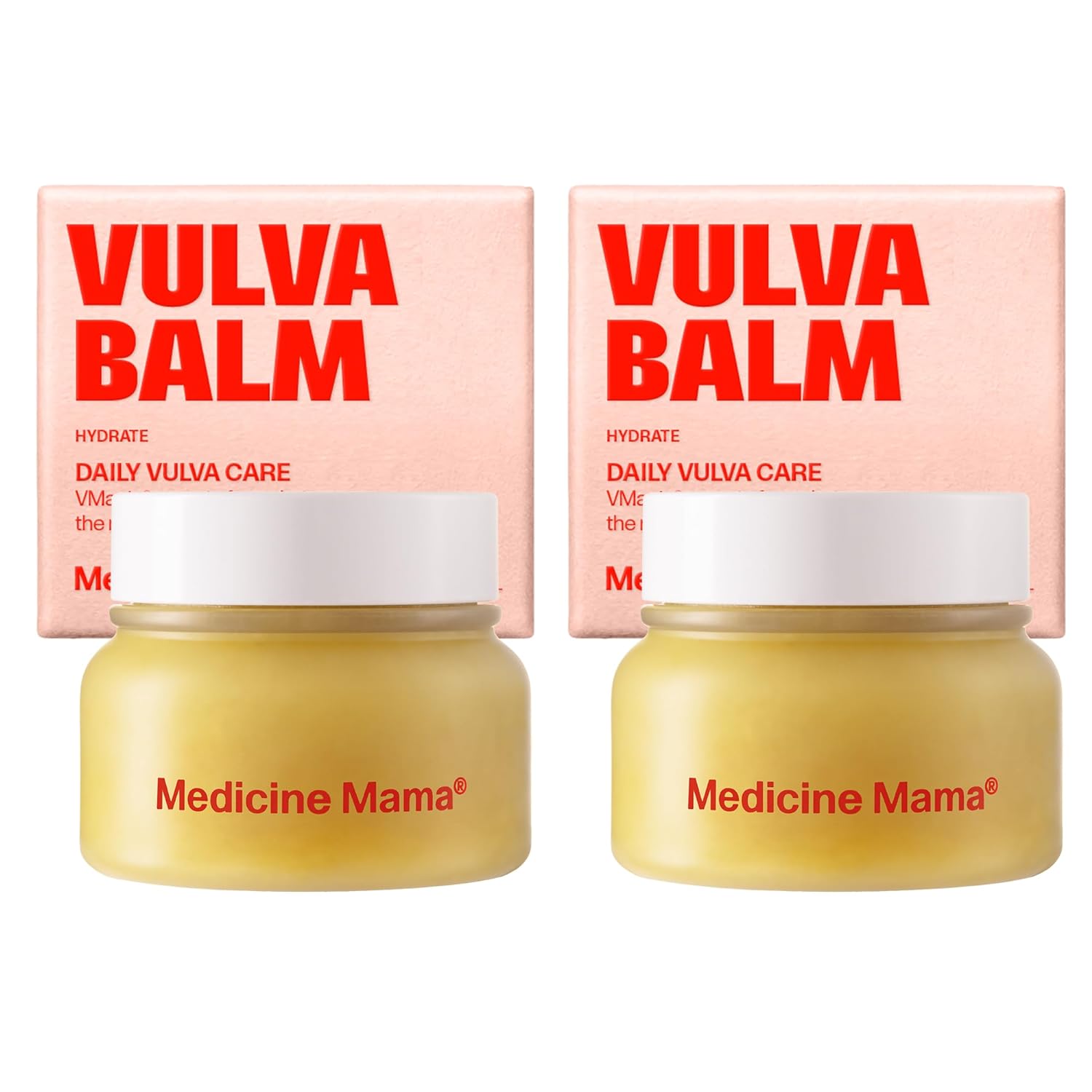 VMAGIC by Medicine Mama Organic Vulva Balm – Intimate Skin Care, Menopause Support - Relieves Feminine Dryness, Itching, Burning, Redness, Irritation – Hormone Free – 2-pack (2 Oz ea)