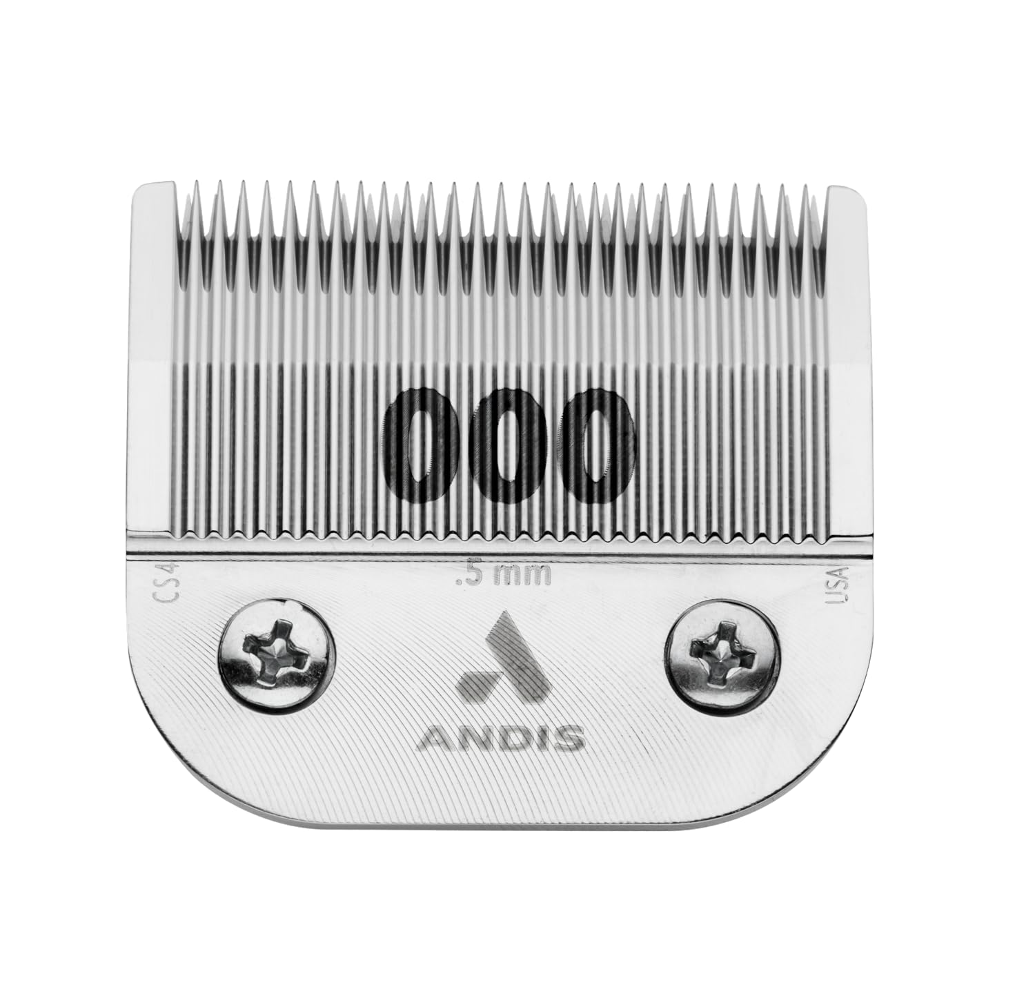 Andis – 64480, Ceramic Edge Carbon-Infused Detachable 0.5mm Clipper Blade - Close Cutting, Body Grooming Blades - Compatible With Most Andis, Oster A5, Series Clipper - Size 1/50" Cut Length, Chrome : Beauty & Personal Care