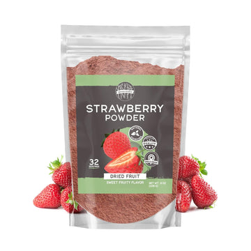 Birch & Meadow Strawberry Powder, Sweet Fruity Flavor, Smoothies & Shakes, Easy Add-In For Baking