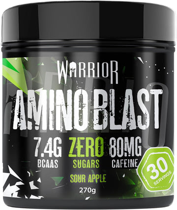 Warrior Amino Blast 270G – Bcaa Powder – Branched Chain Amino Acids Supplement, Intra Workout & Recovery, Energy Drink – 30 Servings (Cherry Cola)