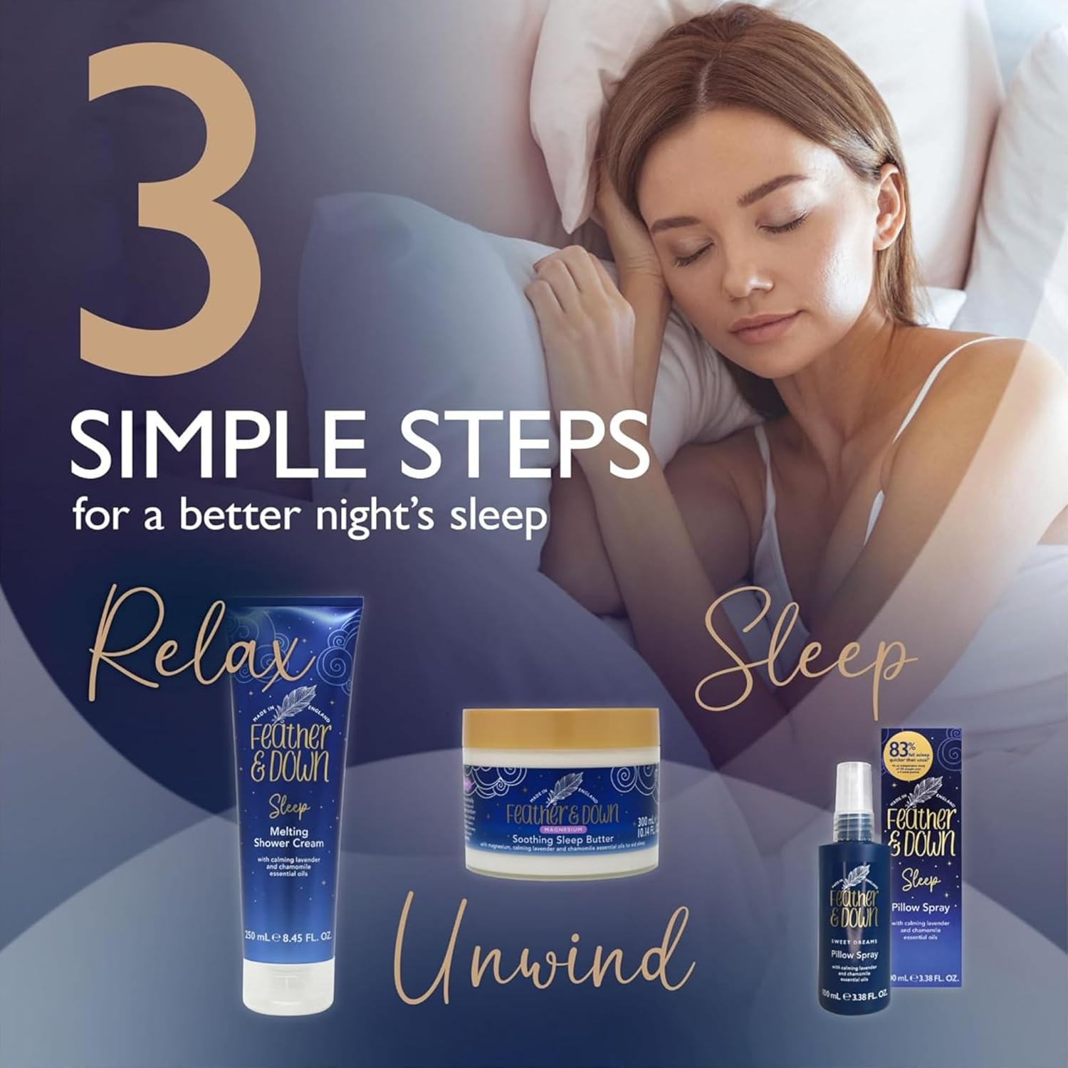 Feather & Down Sweet Dream Pillow Spray (100ml) - With Calming Lavender & Chamomile Essential Oils. Encouraging Calm, Tranquility & a Restful Night's Sleep. : Amazon.co.uk: Health & Personal Care