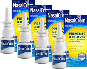 Nasalcrom Nasal Spray Allergy Symptom Controller | 200 Sprays | .88 Fl Oz (4 Pack)