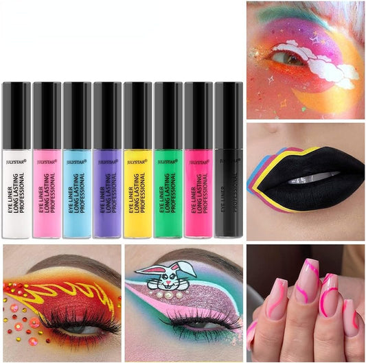 Julystar Eyeliner Color Waterproof Oil Proof Non Smudging Eyeliner Pencil (03#)