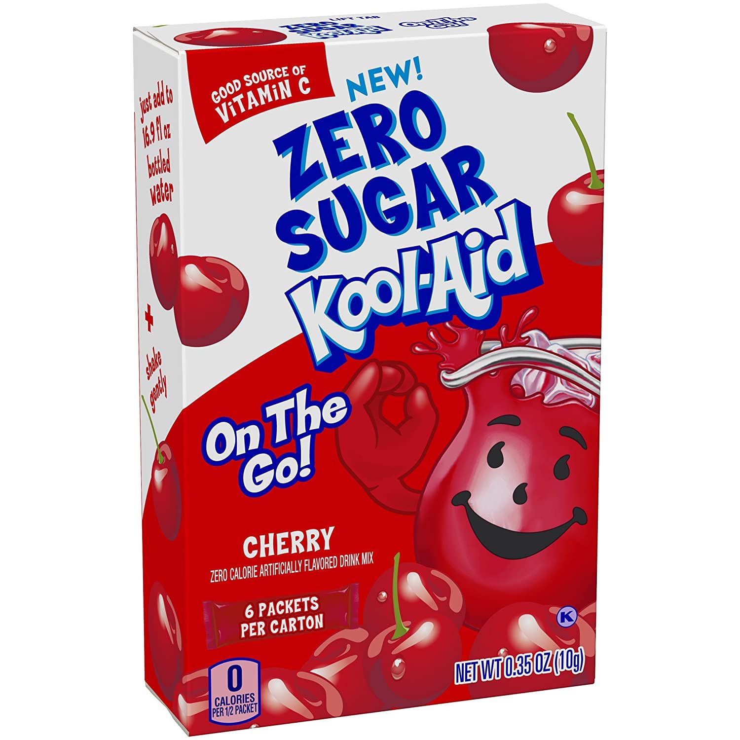 Kool-Aid Sugar-Free Cherry On-The-Go Powdered Drink Mix 6 Count : Grocery & Gourmet Food