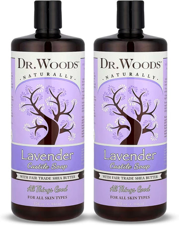 Shea Vision, Soothing Lavender Castile Soap, 32 Fl Oz (946 Ml) - Dr. Woods