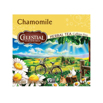 Celestial Seasonings Herbal Tea, Chamomile, Caffeine Free, 40 Tea Bags (Pack Of 6)