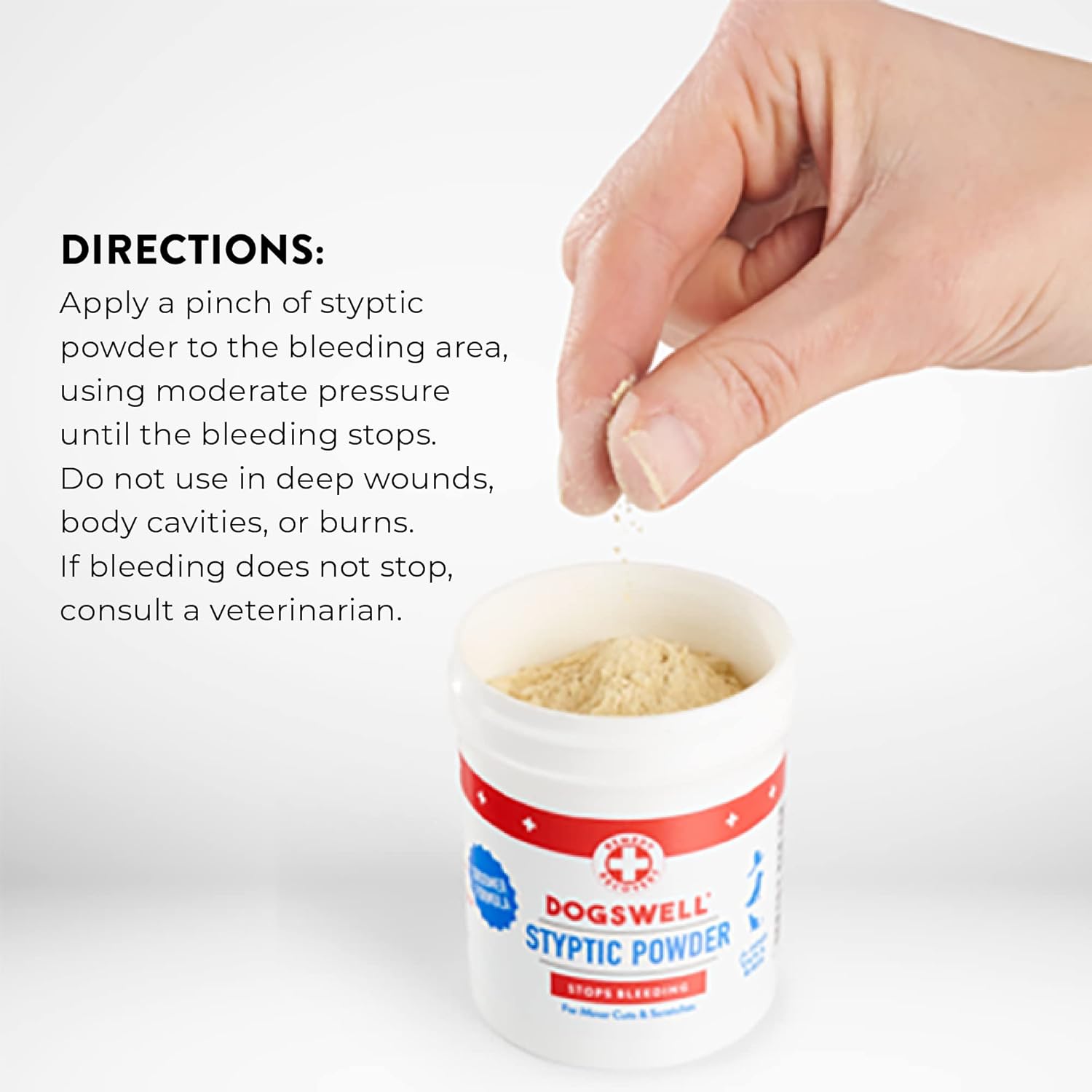 DOGSWELL Remedy Recovery Styptic Blood Stopper Powder for Dogs & Cats 1.5 oz. Container : Pet Supplies