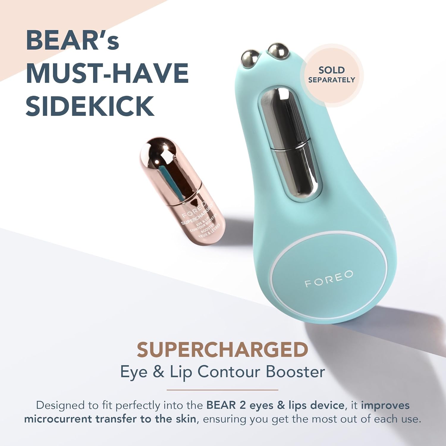 FOREO SUPERCHARGED Eye & Lip Contour Booster, Conductive Gel, Niacinamide, Beauty & Anti Aging Serum, Travel Size Face Care & Microcurrent Serum, 3 x 3.5 mL Capsules : Amazon.co.uk: Beauty