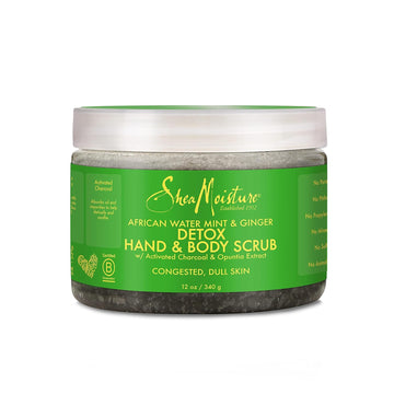 Sheamoisture African Wild Water Mint Detox & Stimulate Hand & Body Scrub, 12 Ounce (Pack Of 1)