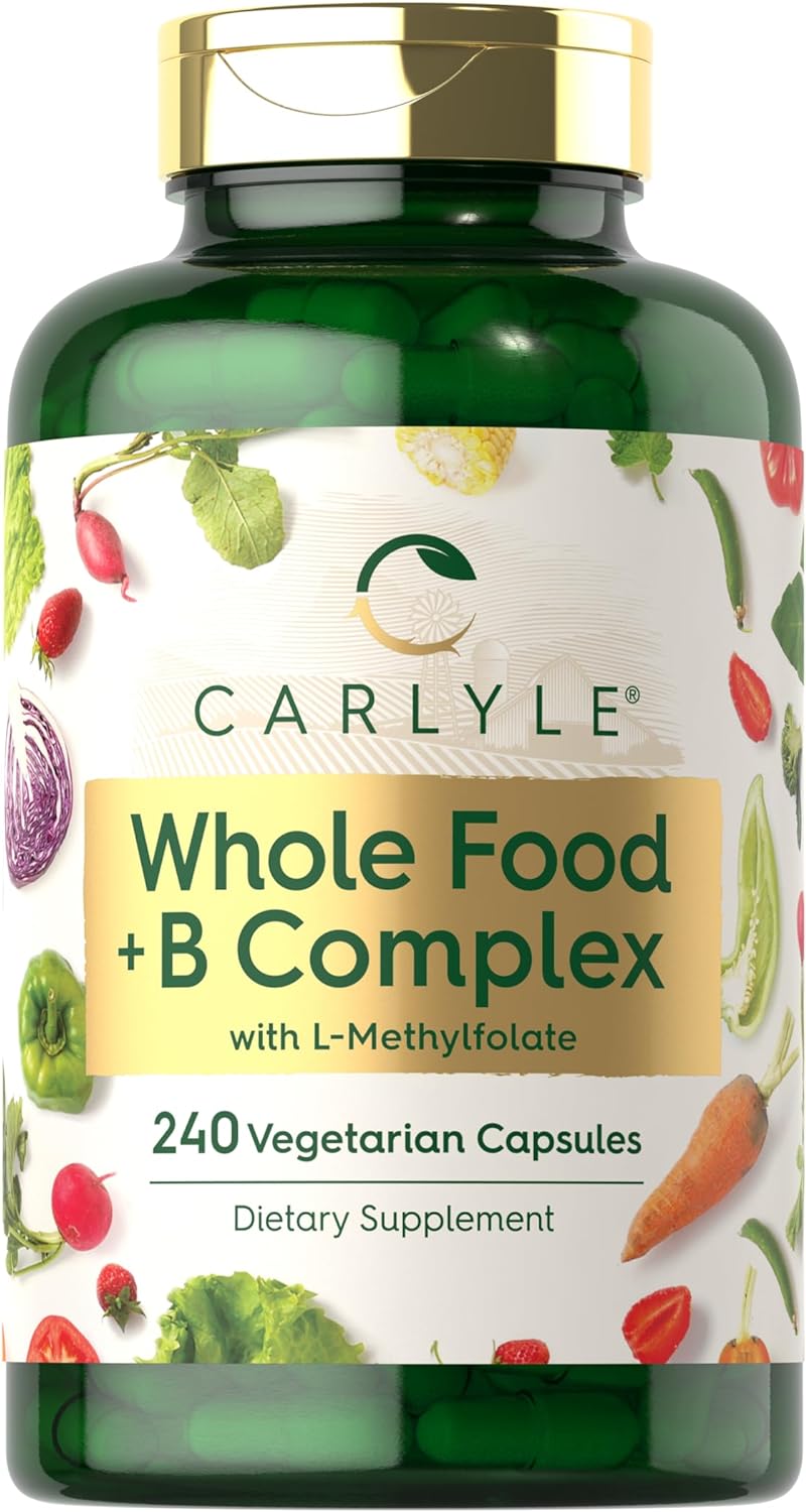 Carlyle Whole Food Multivitamin with B Complex | 240 Capsules | Vegetarian, Non-GMO & Gluten Free