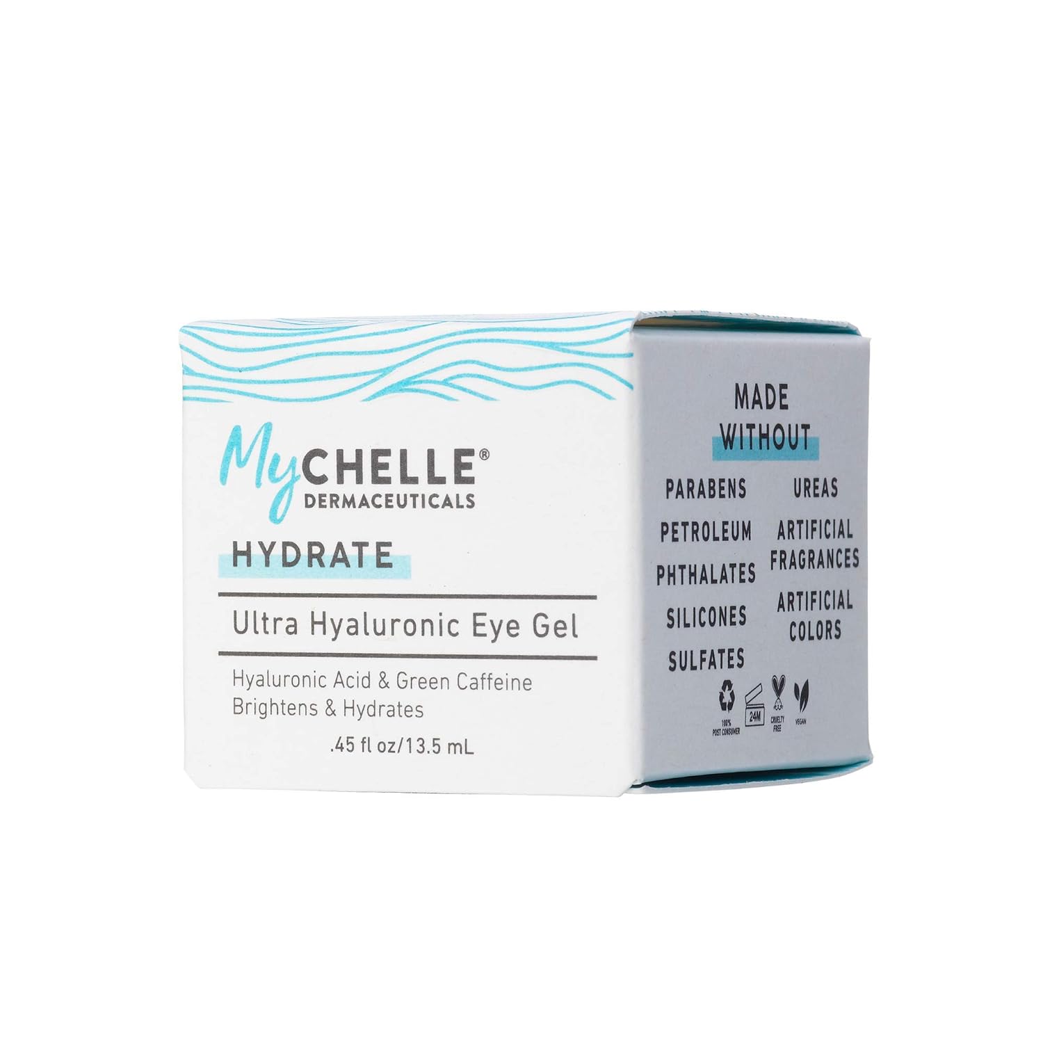 MyChelle Dermaceuticals Ultra Hyaluronic Eye Gel (0.45 Fl Oz) - Rich Hydration for Dry Skin with Vegan Hyaluronic Acid, Help Plump Skin and Help Reduce Appearance of Fine Lines and Wrinkles : Beauty & Personal Care