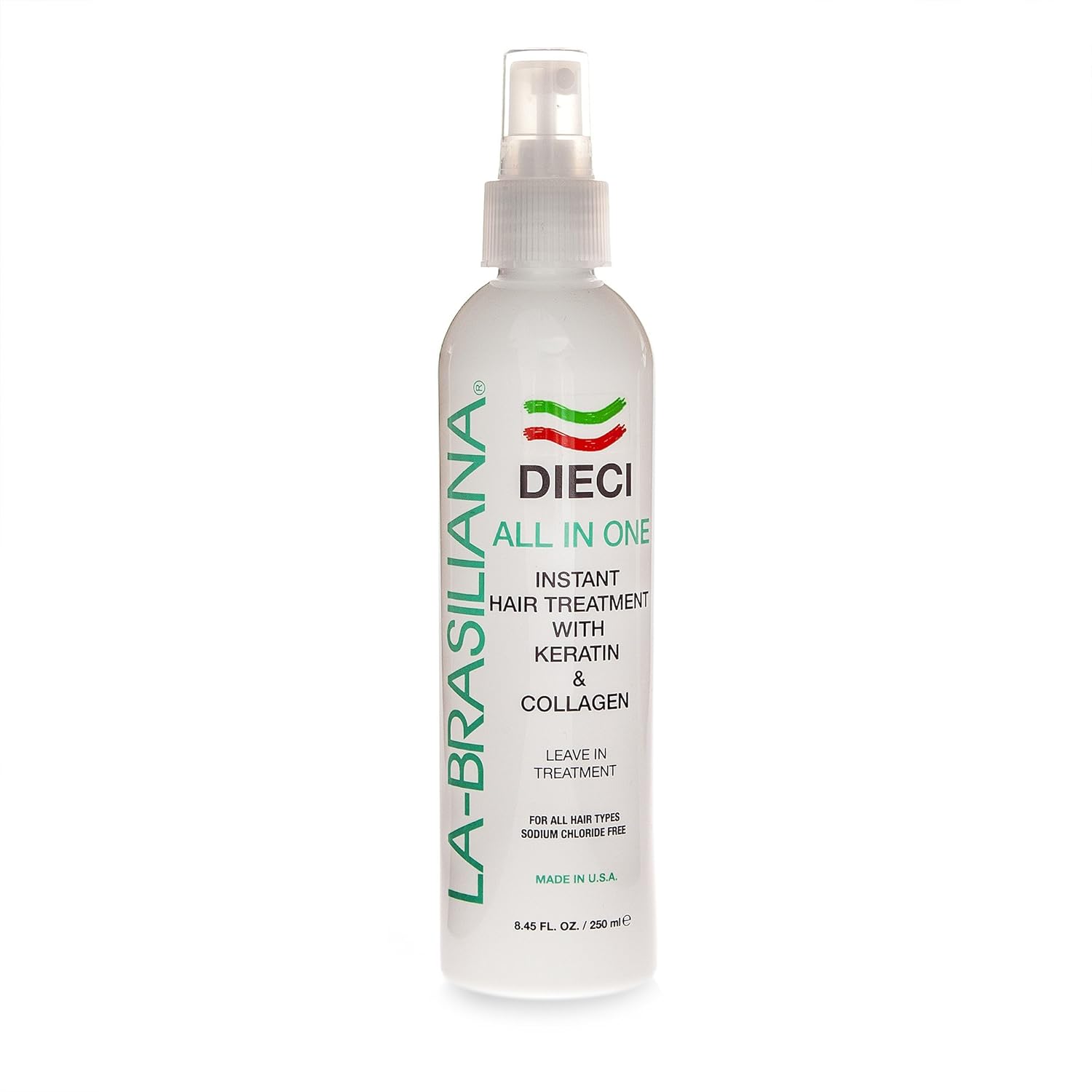 La-Brasiliana Dieci All-In-One Instant Hair Treatment - 8.45 Fl.Oz
