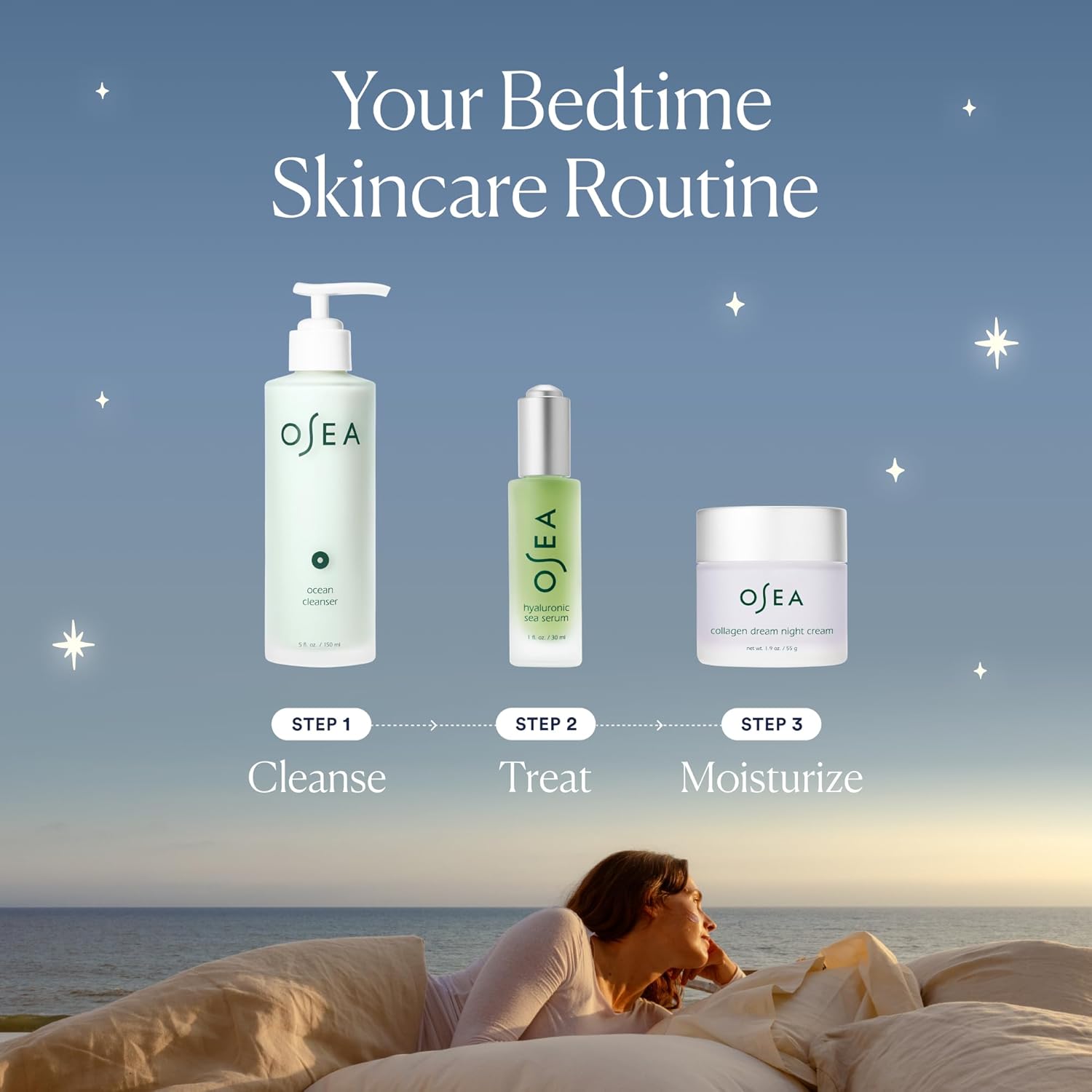 Osea Dream Night Cream - Anti-Aging Hydrating Face Cream With Algae-Derived Bio Retinol - Plumps, Firms, & Smooths Line And Wrinkles