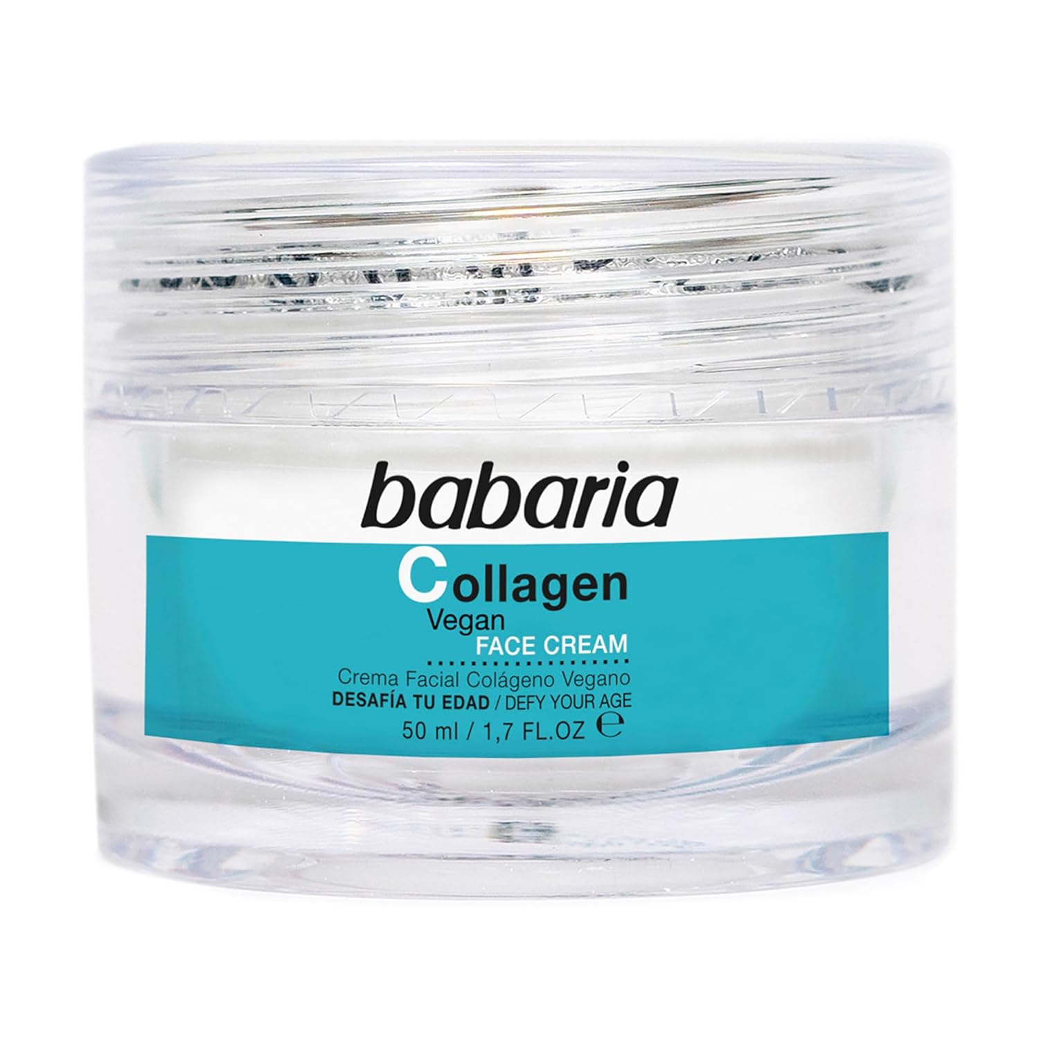 Babaria Collagen Vegan Anti Aging Moisturizer Face Cream - Plants Based Face Moisturizer For Skin Rejuvenation - 1.7 Oz