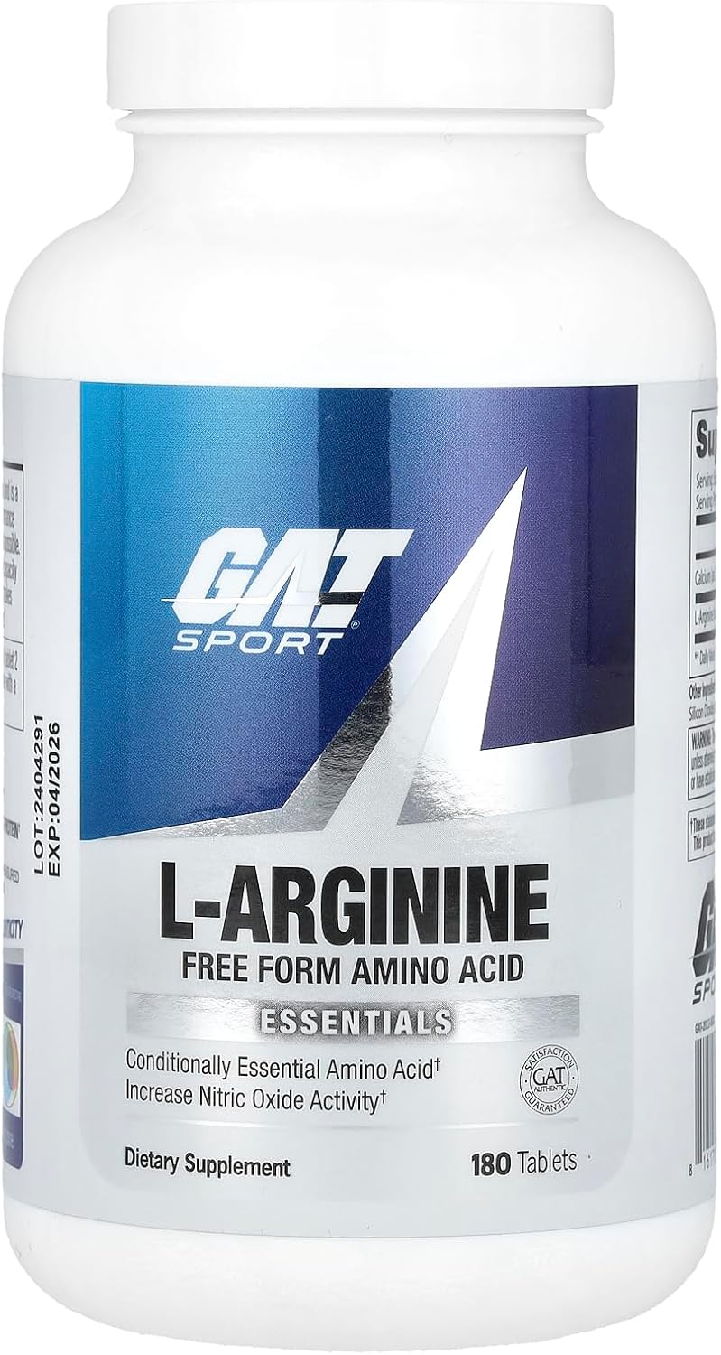 Gat Sport L-Arginine Tablets, 180 Count