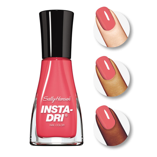 Sally Hansen Insta-Dri®, Corals, Quick Dry, Long Lasting, Streak-Free Shine, Pink Nail Polish