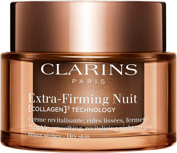Extra-Firming Night Cream For Dry Skin | Anti-Ageing Moisturiser With Collagen Boosting Ingredients | Nourishing & Firming Face Cream | Refillable Packaging | 50Ml
