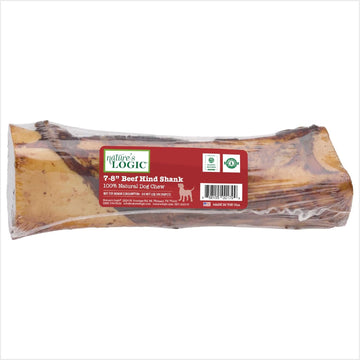 Nature'S Logic Beef 7-8" Hind Shank Bone Treat, 1Lb, 1 Pack