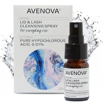 Avenova Eyelid And Eyelash Cleanser Spray - Pure Hypochlorous Acid, Gentle Everyday Lash Cleanser For Eye Irritation, 20Ml (0.68Oz)