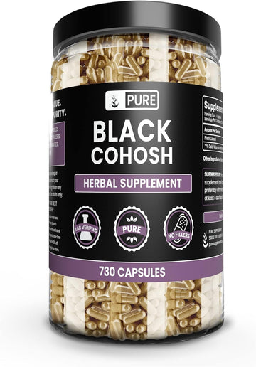 Pure Original Ingredients Black Cohosh (730 Capsules) No Magnesium Or Rice Fillers, Always Pure, Lab Verified