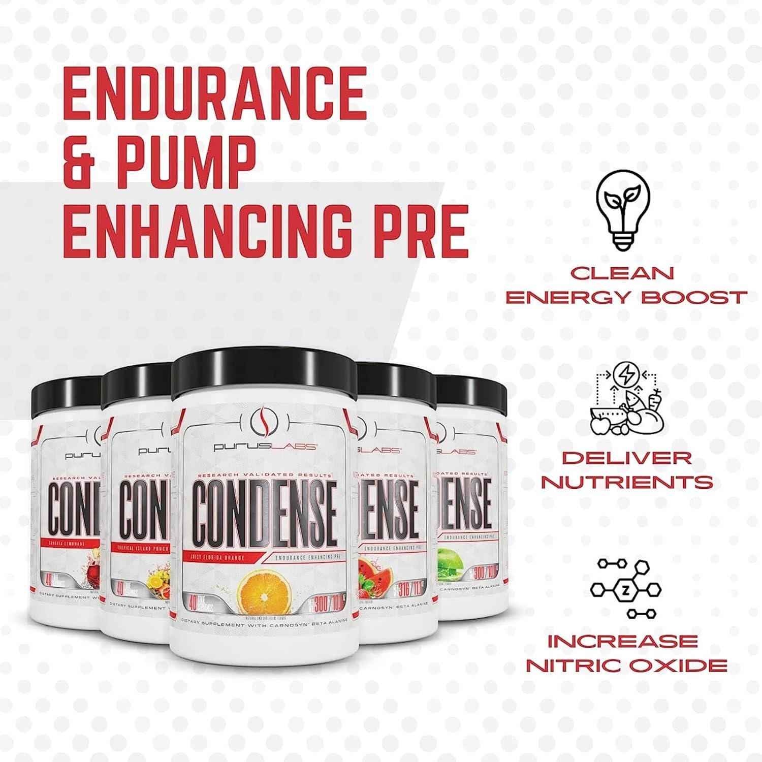 Purus Labs Condense Preworkout Powder, 40 Servings (Crisp Green Apple) : Health & Household