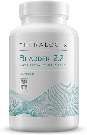 Theralogix Bladder 2.2 Multivitamin & Multimineral Supplement - 90-Day Supply - Bladder Support Supplement for Men & Women - Vitamins A, C, D, E, Zinc & More - NSF Certified - 180 Tablets