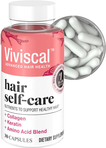 Viviscal Hair Self-Care Supplement, Blend of Nutrients to Support Healthy Hair, Fortify Hair's Natural Beauty and Support Keratin Formation, Hair Vitamins, 30ct – 1 Month