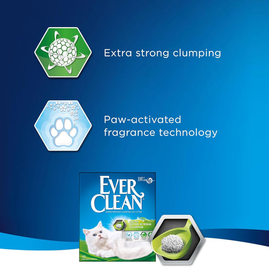 Ever Clean Clumping Cat Litter, Extra Strong Clumping Cat Litter, Scented for Long-lasting freshness, 10L?EEVC004