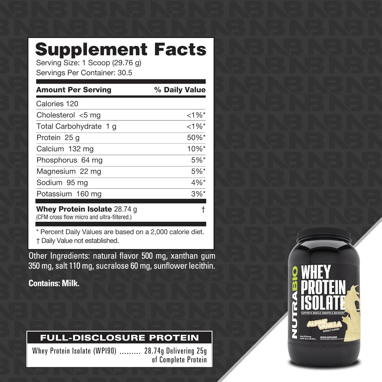 Nutrabio 100% Whey Protein Isolate Protein Powder – 25G Protein With Complete Amino Acid Profile, Non-Gmo, Soy And Gluten Free, Low Carb And Low Calorie Whey Protein Powder - Dutch Chocolate - 2 Lbs. : Health & Household