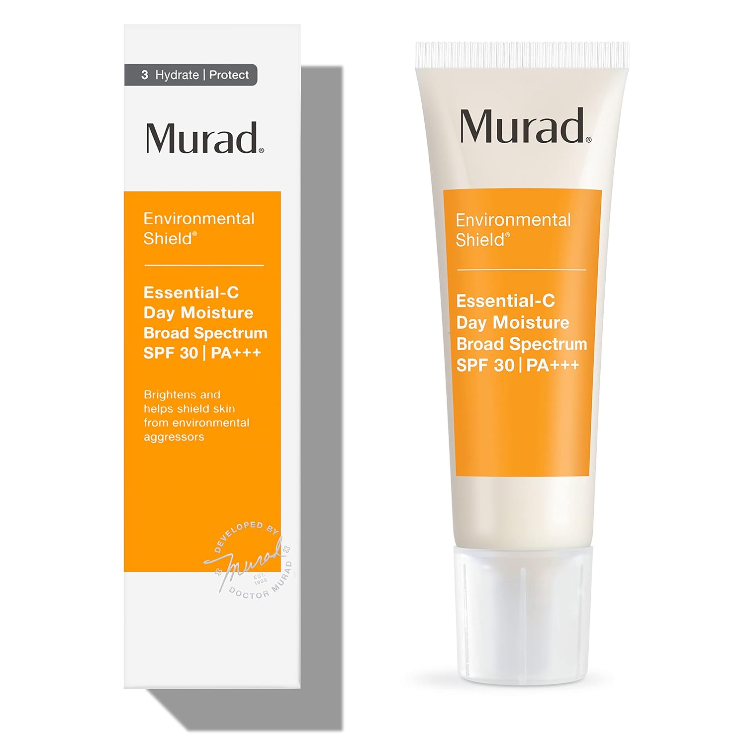 Murad Essential-C Day Moisture Spf 30 - Vitamin And Antioxidant-Rich Broad Spectrum Sunscreen - Hydrates And Brightens 1.7 Fl Oz