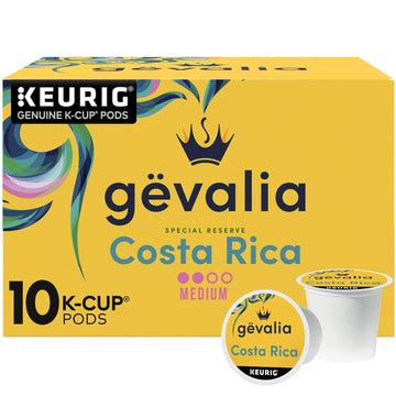 Gevalia Kaffe Special Reserve Costa Rica Medium Roast K-Cup Coffee Pods (10 Pods)