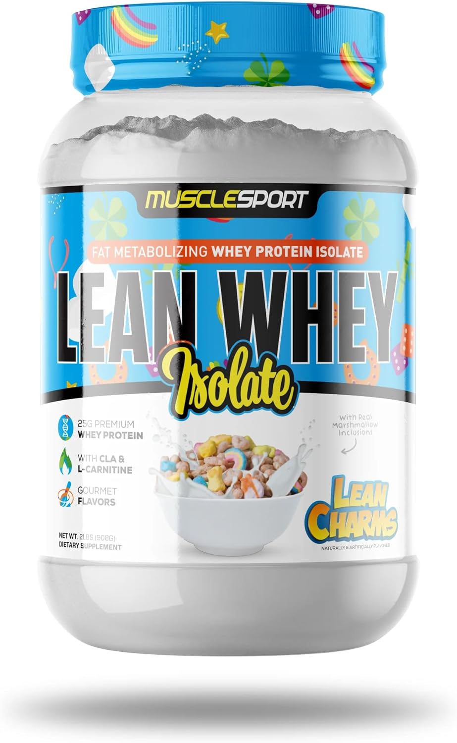 Musclesport Lean Whey Revolution™ Protein Powder - Whey Protein Isolate - Low Calorie, Low Carb, Low Fat, Incredible Flavors - 25G Protein Per Scoop (2Lb, Chocolate Peanut Butter) : Health & Household