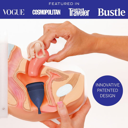 2 Pixie Menstrual Cups - No Metals Or Toxins - 100% Medical-Grade Silicone - Ranked 1 For The Most Soft Reusable Period Cup - Wear 12 Hours - Tampon Alternative - Buy One We Give One (Combo)