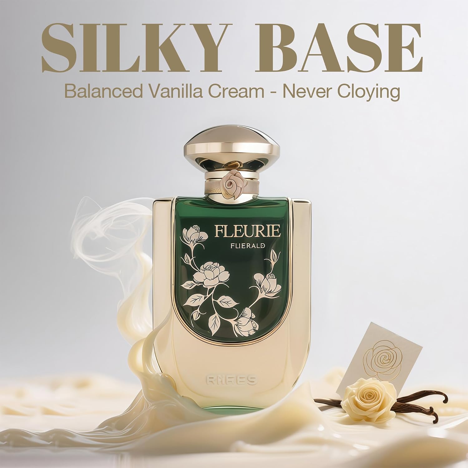 Riiffs Fleurie Emerald Women Perfume With Vanilla, Caramel, Floral, Lemon Scent - Eau De Parfum Long-Lasting Fragrance For Women, 3.40 Ounce / 100 Ml