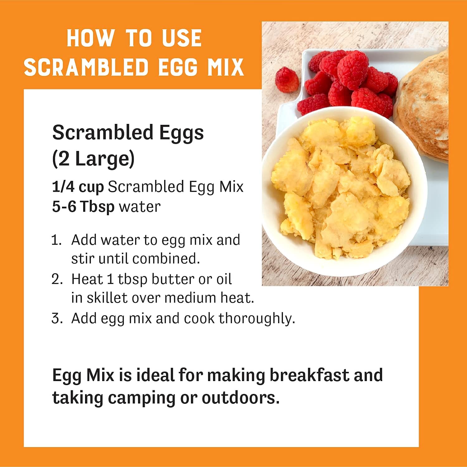 Judee’s Scrambled Egg Mix 11oz - Pasteurized, 100% Non-GMO,Gluten-Free & Nut-Free - For Baking and Homemade Scrambled Eggs - Made from Real Eggs and Real Dairy - Great for Travel Needs - Made in USA : Grocery & Gourmet Food