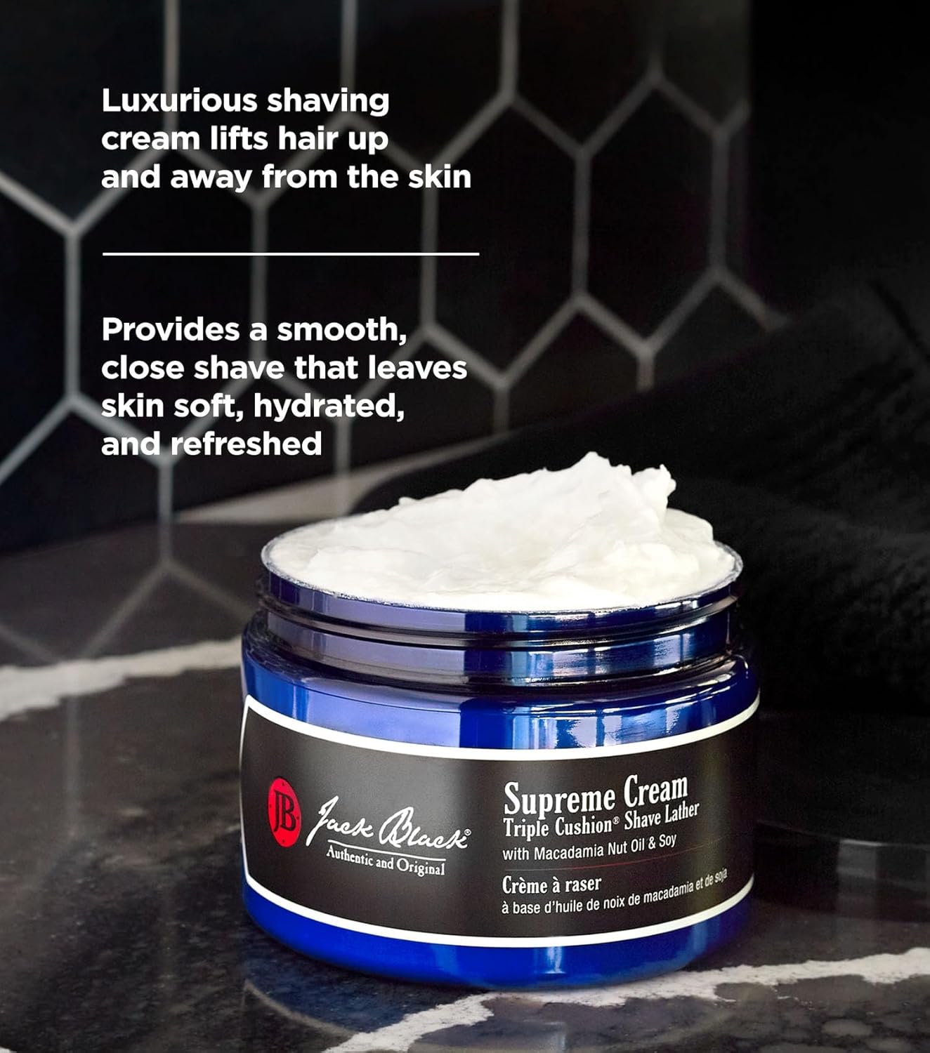 Jack Black Supreme Cream Triple Cushion, 6 Oz : Beauty & Personal Care